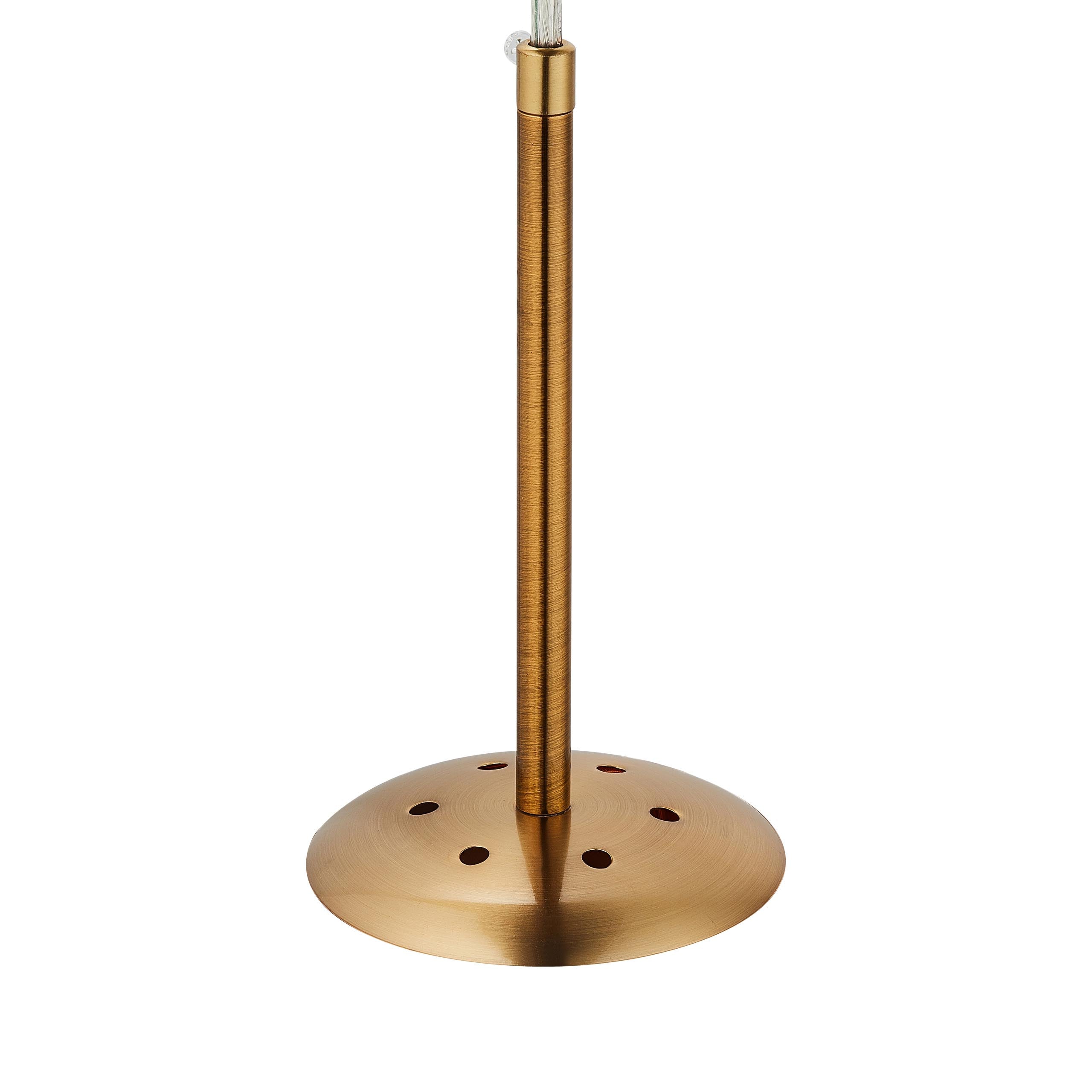 Carro Home Taurus Jewel Tone Glass Pendant Light - Mocca Bronzite Adjustable Height 