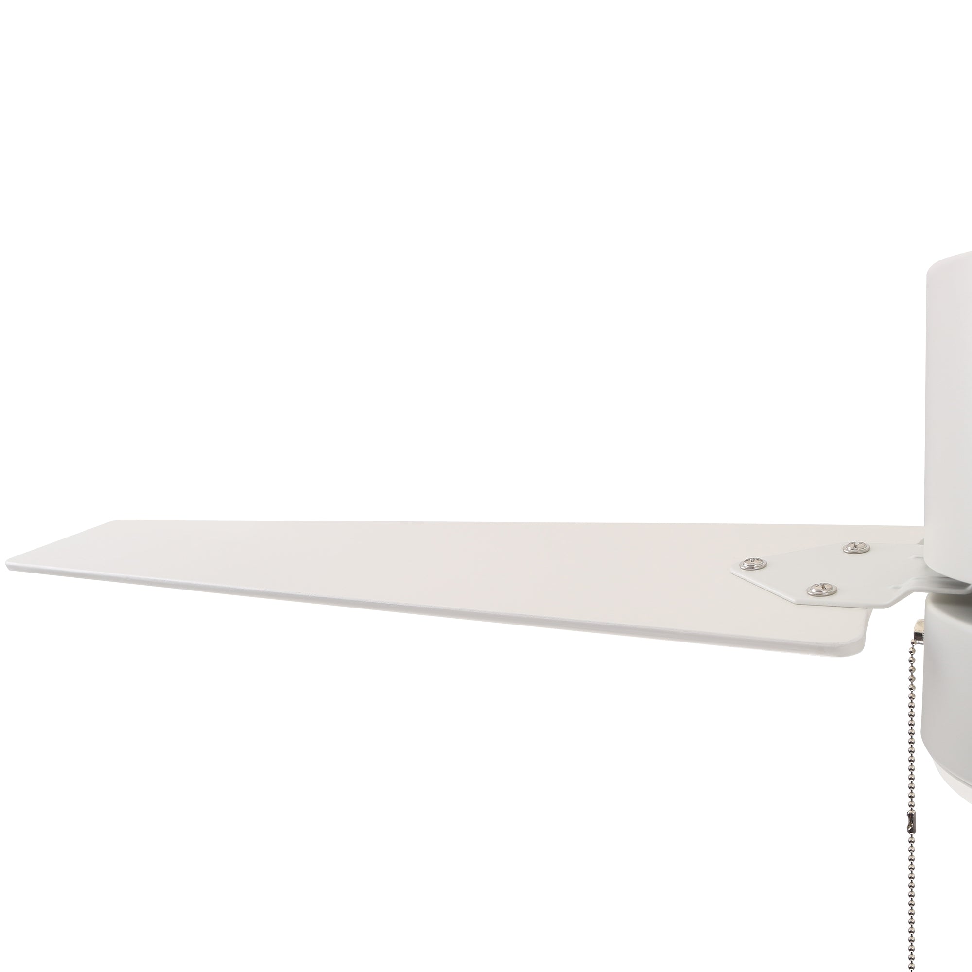 This Dulac 52&#39;&#39;Ceiling Fan keeps your space cool, bright, and stylish. It is a soft modern masterpiece perfect for your large indoor living spaces. This Model ceiling fan is a simplicity designing with White finish, use elegant Plywood blades and has an integrated 3000K LED warm light. The fan feature the pull chain switches to set fan speeds and lighting On/Off. 