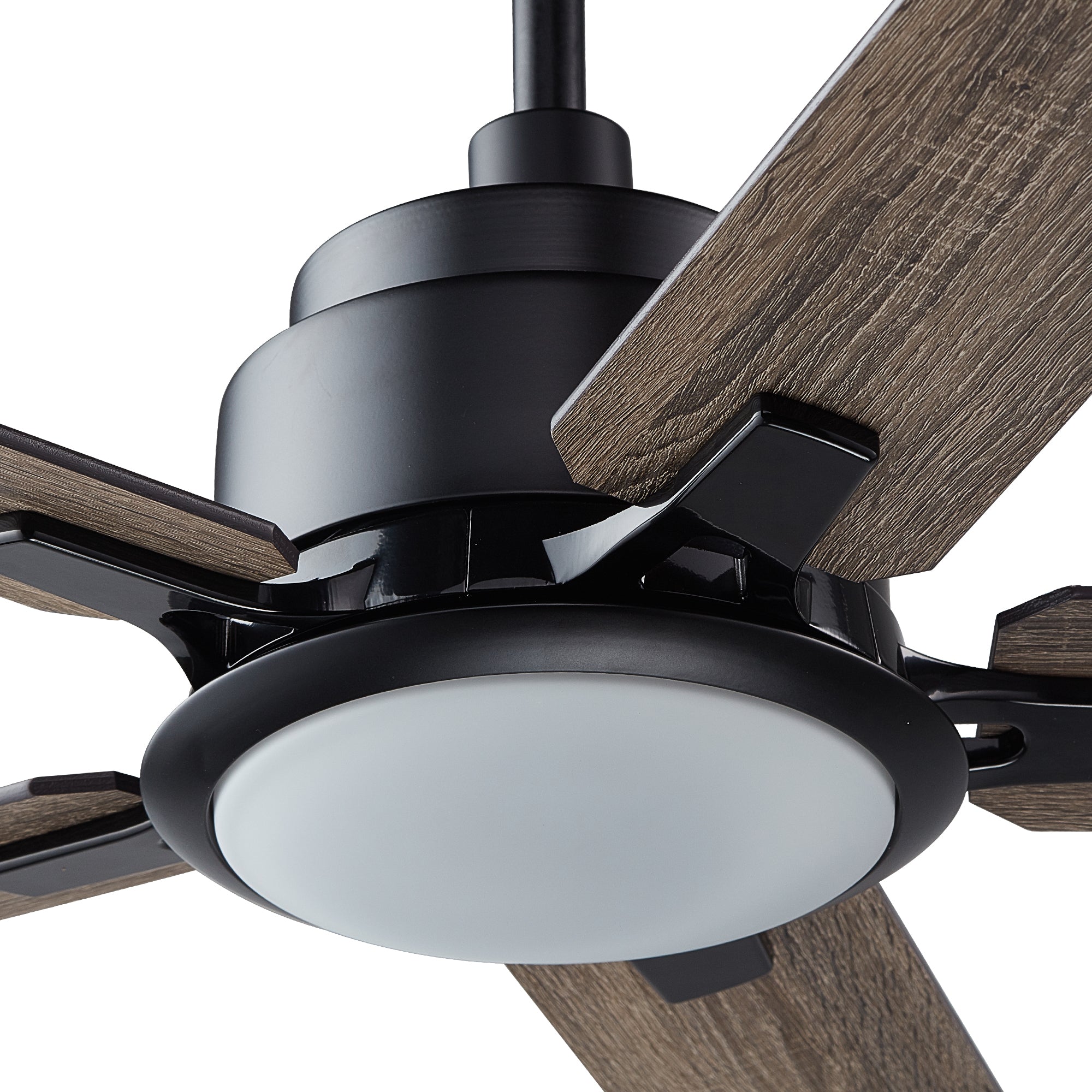 The Smafan Essex 52'' smart ceiling fan keeps your space cool, bright, and stylish. It is a soft modern masterpiece perfect for your large indoor living spaces. This Wifi smart ceiling fan is a simplicity designing with Black finish, use elegant Plywood blades and has an integrated 4000K LED daylight. #color_wood