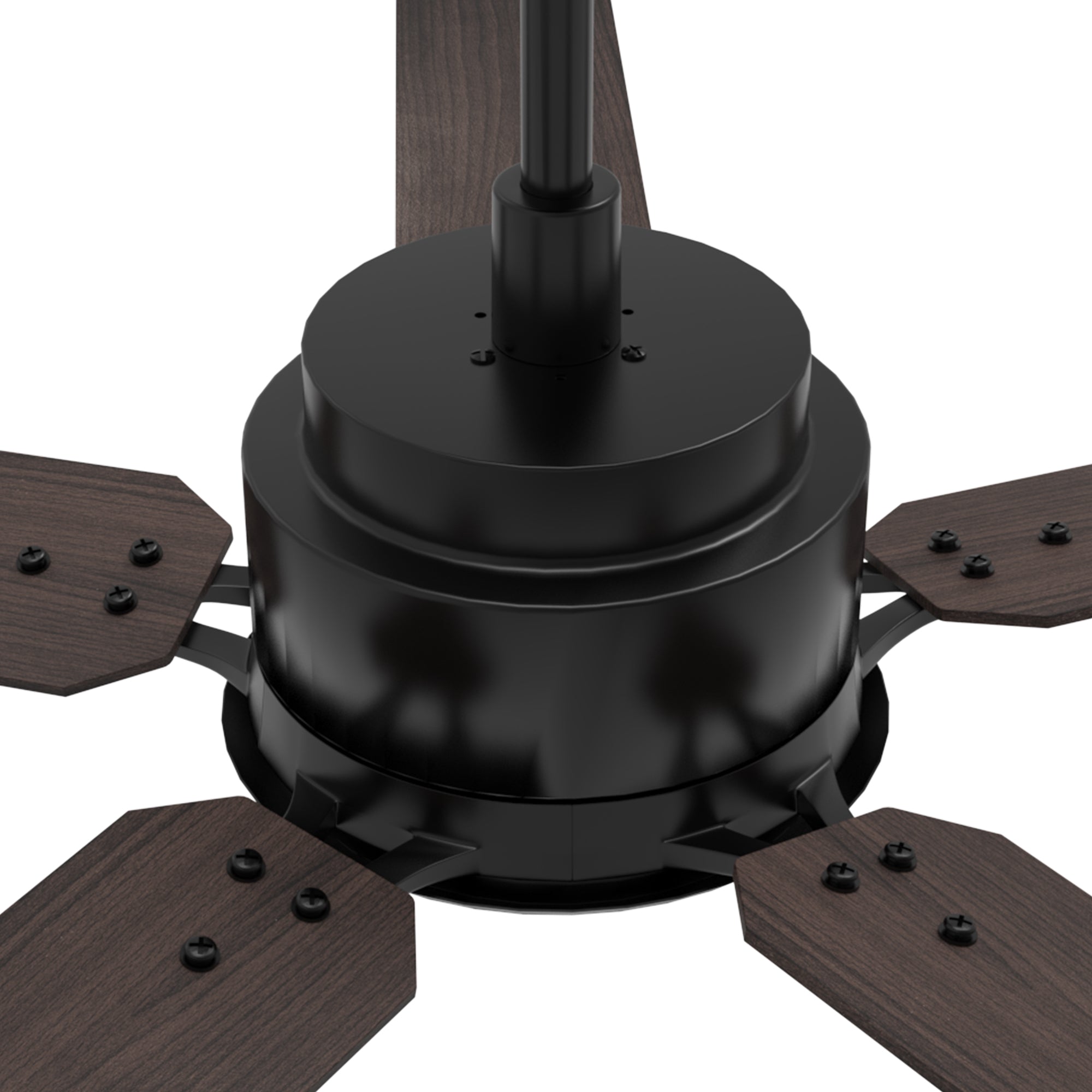 The Smafan Essex 52'' smart ceiling fan keeps your space cool, bright, and stylish. It is a soft modern masterpiece perfect for your large indoor living spaces. This Wifi smart ceiling fan is a simplicity designing with Black finish, use elegant Plywood blades and has an integrated 4000K LED daylight.#color_Dark-Wood