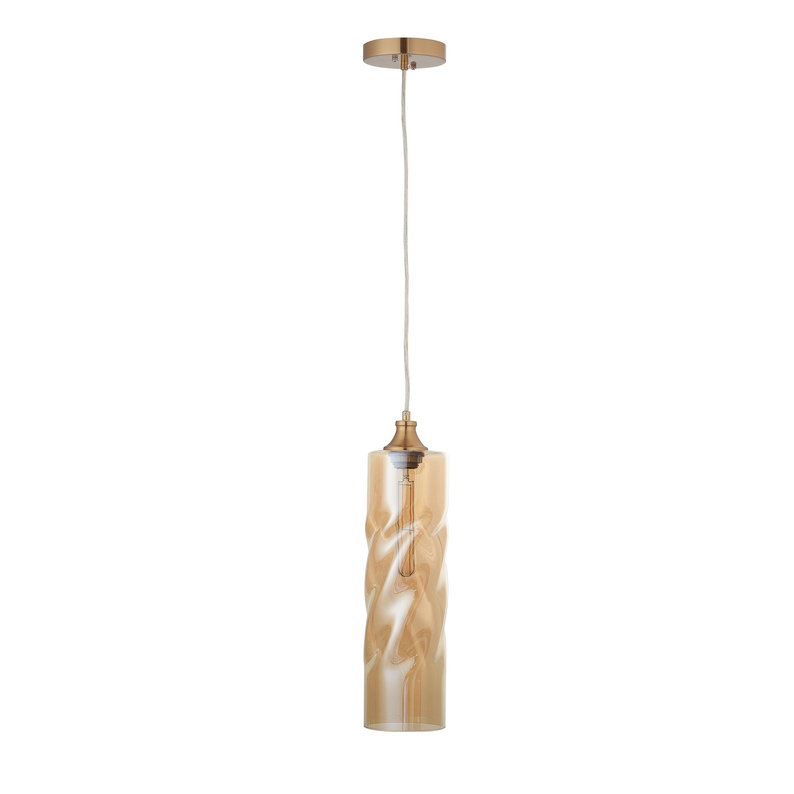 CARRO HOME Gemini Cylinder Ombre Glass Pendant Light 