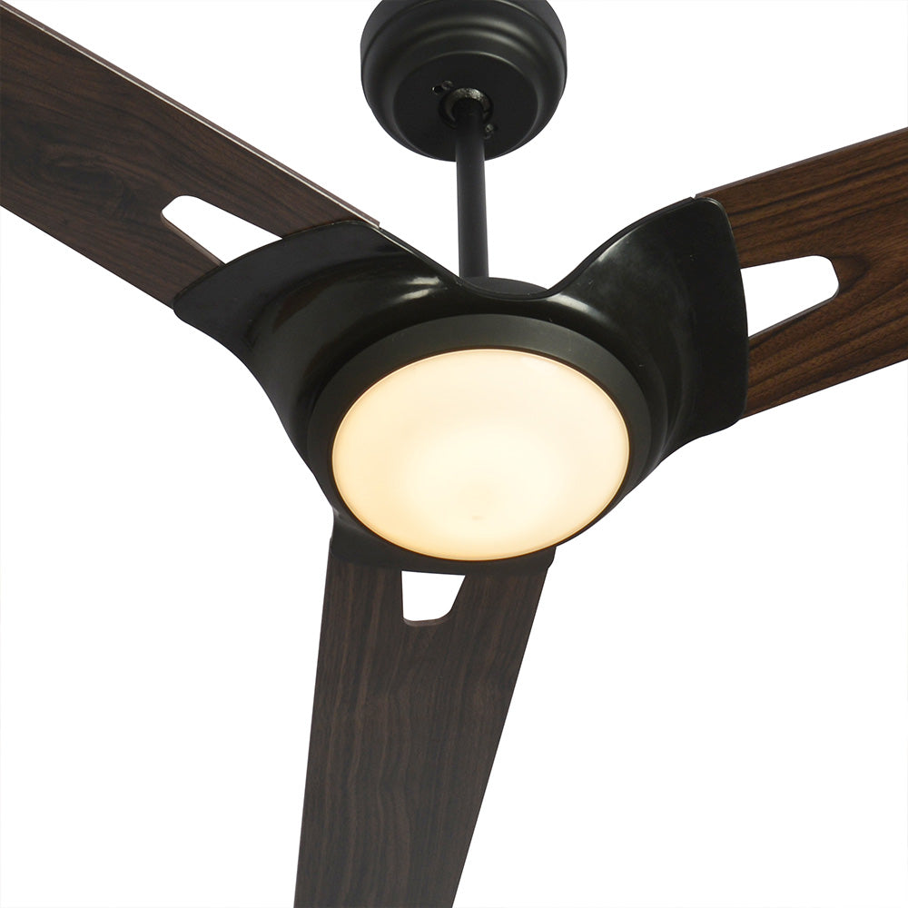 The Smafan Innovator 52''smart ceiling fan is a perfect balance of performance and modern design. With a dimmable LED kit with 3 light settings: Cool, Neutral and Warm, 10-speed whisper-quiet DC motor, Alexa, Google Assistant, and Siri enabled, Innovator will fit perfectly any indoor or outdoor space.#color_Black #color_black