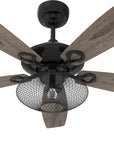 This Smafan Keller 52'/56''ceiling fan keeps your space cool, bright, and stylish. It is a soft modern masterpiece perfect for your large indoor living spaces. This ceiling fan is a simplicity designing with black finish, use elegant Plywood blades and compatible with LED bulb(Not included). The fan features remote control.