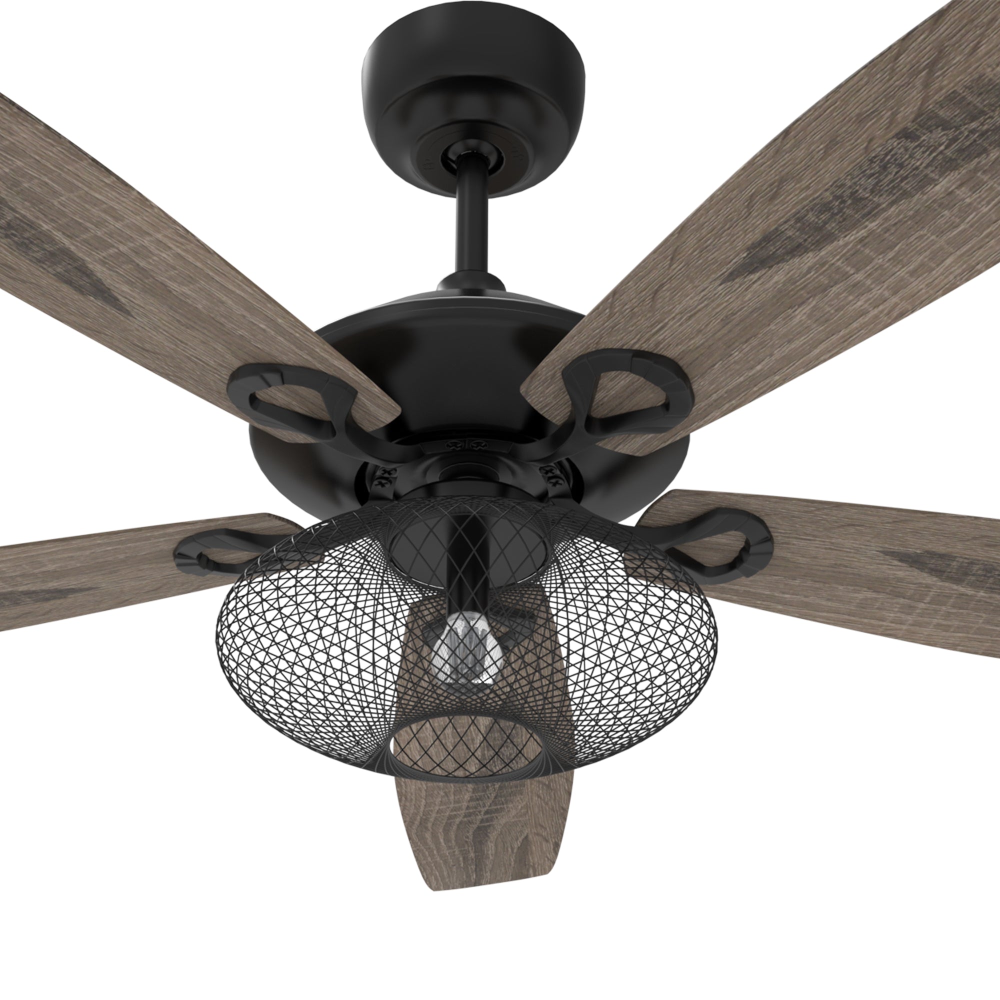 This Smafan Keller 52''ceiling fan keeps your space cool, bright, and stylish. It is a soft modern masterpiece perfect for your large indoor living spaces. This ceiling fan is a simplicity designing with black finish, use elegant Plywood blades and compatible with LED bulb(Not included). The fan features remote control.