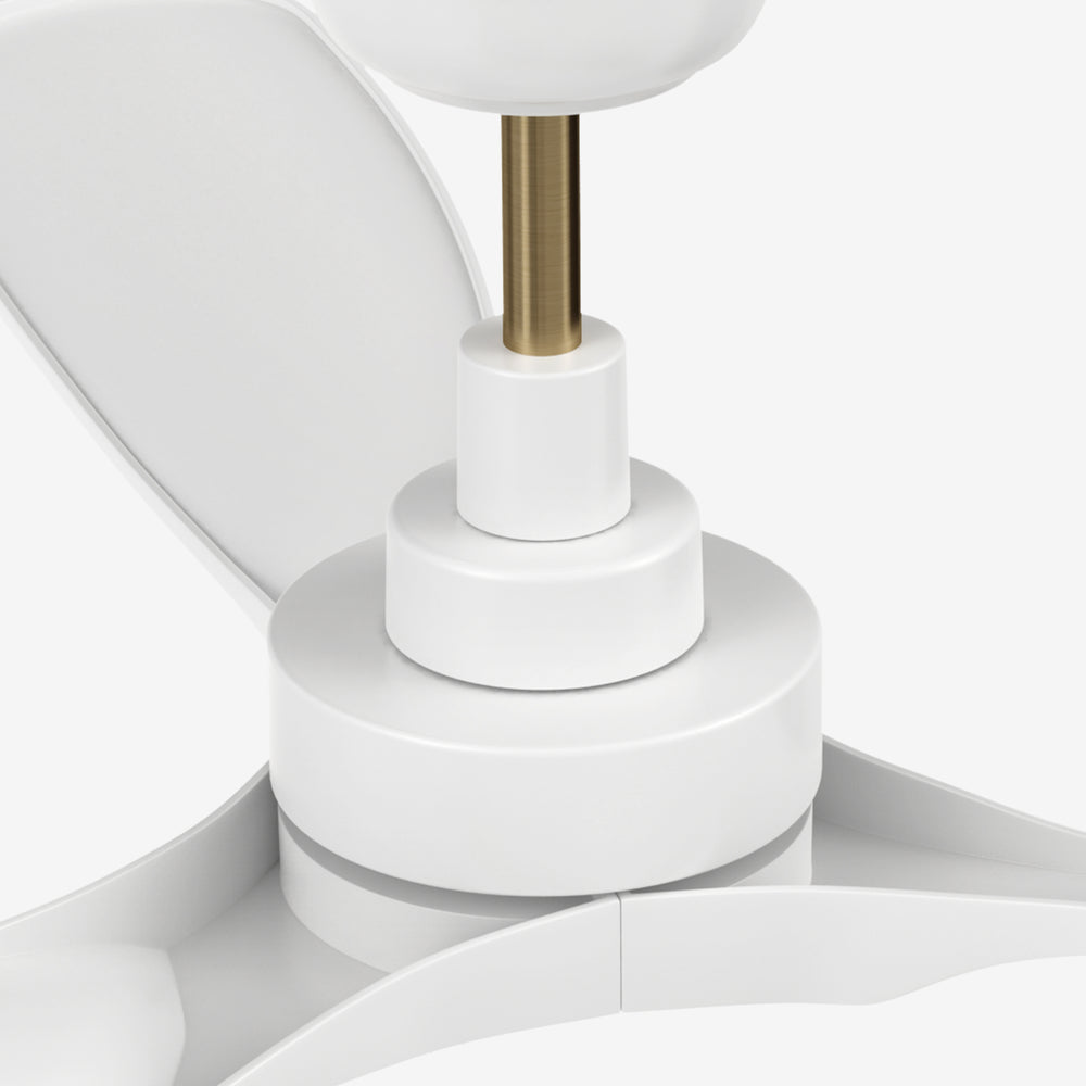 This Kilkeel 52" smart ceiling fan keeps your space cool, bright, and stylish. It is a soft modern masterpiece perfect for your large indoor living spaces. This Wifi smart ceiling fan is a simplicity designing with White finish, use very strong ABS blades. The fan features Remote control, Wi-Fi apps, Siri Shortcut and Voice control technology (compatible with Amazon Alexa and Google Home Assistant ) to set fan preferences. 
