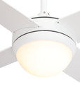 Nova 48'' Smart Ceiling Fan With LED Light Kit-Gold base with black blades. 