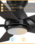 This Aspen 48'' smart ceiling fan keeps your space cool, bright, and stylish. It is a soft modern masterpiece perfect for your large indoor living spaces. This Wifi smart ceiling fan is a simplicity designing with Black finish, use elegant Plywood blades and has an integrated 4000K LED cool light. The fan features Remote control, Wi-Fi apps, Siri Shortcut and Voice control technology (compatible with Amazon Alexa and Google Home Assistant ) to set fan preferences. 