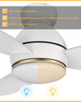 This Bretton 48'' smart ceiling fan keeps your space cool, bright, and stylish. It is a soft modern masterpiece perfect for your large living spaces. This Wifi smart ceiling fan is a simplicity designing with White finish, use elegant Plywood blades and has an integrated 4000K LED daylight. The fan features Remote control, Wi-Fi apps, Siri Shortcut and Voice control technology (compatible with Amazon Alexa and Google Home Assistant ) to set fan preferences. 