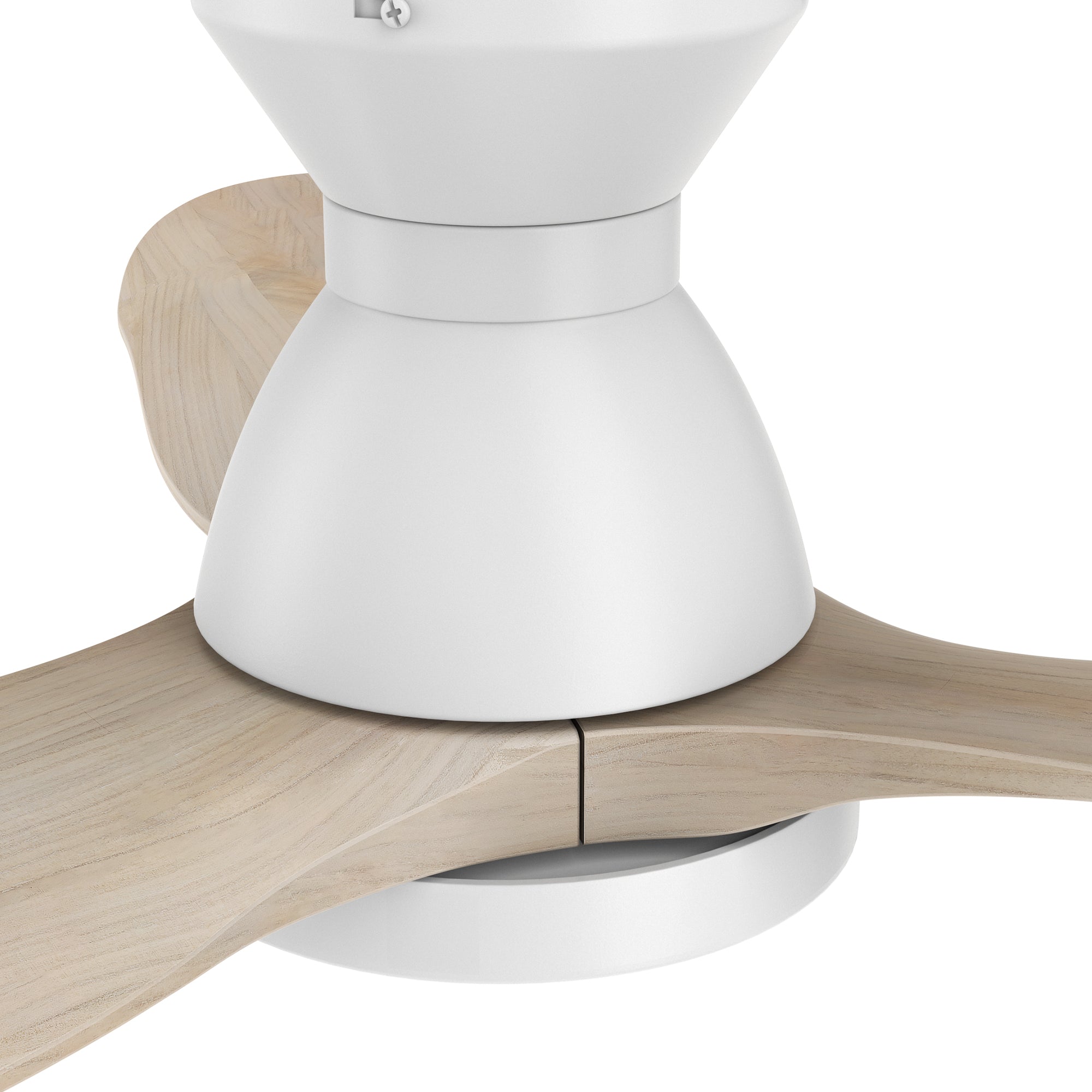 This Colmar 52'' smart ceiling fan keeps your space cool, bright, and stylish. It is a soft modern masterpiece perfect for your large indoor living spaces. This Wifi smart ceiling fan is a simplicity designing with White finish, use elegant Solid Wood blades and has an integrated 4000K LED cool light. The fan features Remote control, Wi-Fi apps, Siri Shortcut and Voice control technology (compatible with Amazon Alexa and Google Home Assistant ) to set fan preferences. #color_light-wood