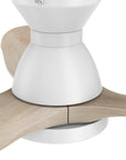 This Colmar 52'' smart ceiling fan keeps your space cool, bright, and stylish. It is a soft modern masterpiece perfect for your large indoor living spaces. This Wifi smart ceiling fan is a simplicity designing with White finish, use elegant Solid Wood blades and has an integrated 4000K LED cool light. The fan features Remote control, Wi-Fi apps, Siri Shortcut and Voice control technology (compatible with Amazon Alexa and Google Home Assistant ) to set fan preferences. 