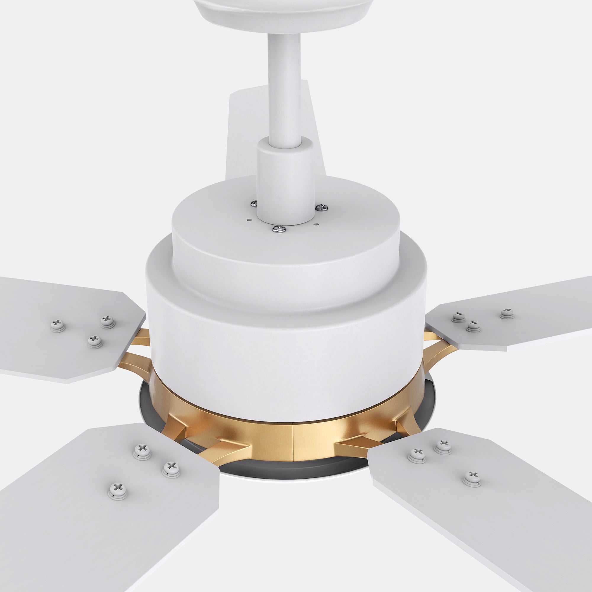 This Essex 52'' smart ceiling fan keeps your space cool, bright, and stylish. It is a soft modern masterpiece perfect for your large indoor living spaces. This Wifi smart ceiling fan is a simplicity designing with White finish, use elegant Plywood blades and has an integrated 4000K LED cool light. The fan features Remote control, Wi-Fi apps, Siri Shortcut and Voice control technology (compatible with Amazon Alexa and Google Home Assistant ) to set fan preferences.#color_white