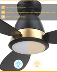This Fayette 52'' smart ceiling fan are made with incredibly efficient and completely silent DC motors, full function remote control - fan speed, light on/off/dim, reverse function, including 10-speed reversible motor allows you to change the direction of your fan from downdraft mode during the summer to updraft mode during the winter.
