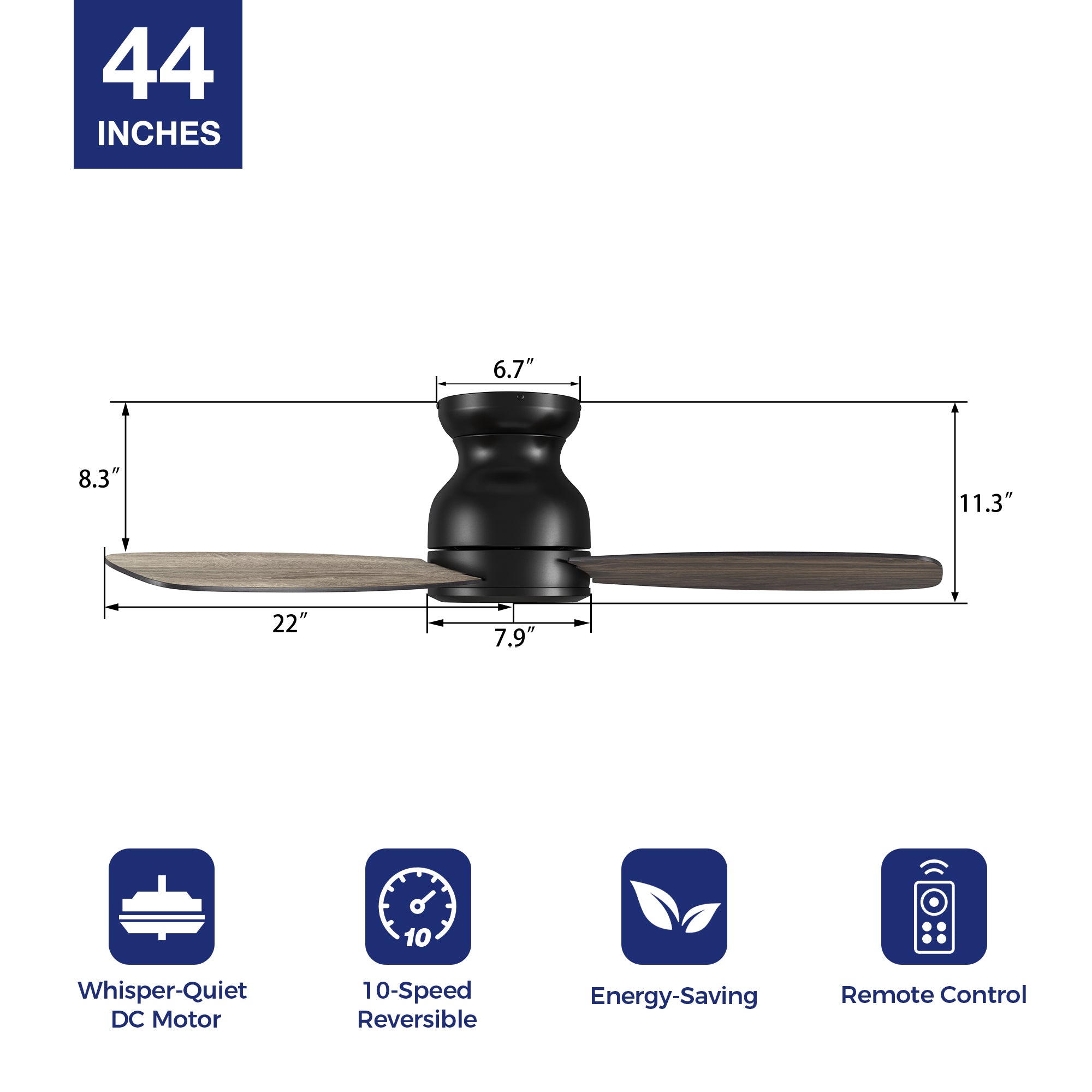 Enjoy a cooling breeze and relaxing controling in an elegant space with the Smafan Osborn 44 inch indoor ceiling fan. The fan is equipped with the latest motor and controling technology with a stylish exterior to suit the décor of your preference. The fan features a charming wood / white finish and sleek blades to cooling up your indoor living spaces. #color_wood