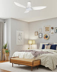 Designed to cool and light even the smallest of spaces, the Smafan Prescott 36” smart ceiling fan is created with revolutionary motor and lighting technology for a remarkable performance. The Prescott features a crisp and white finish with elegant blades and modern accents to perfectly complement the décor of your preference.