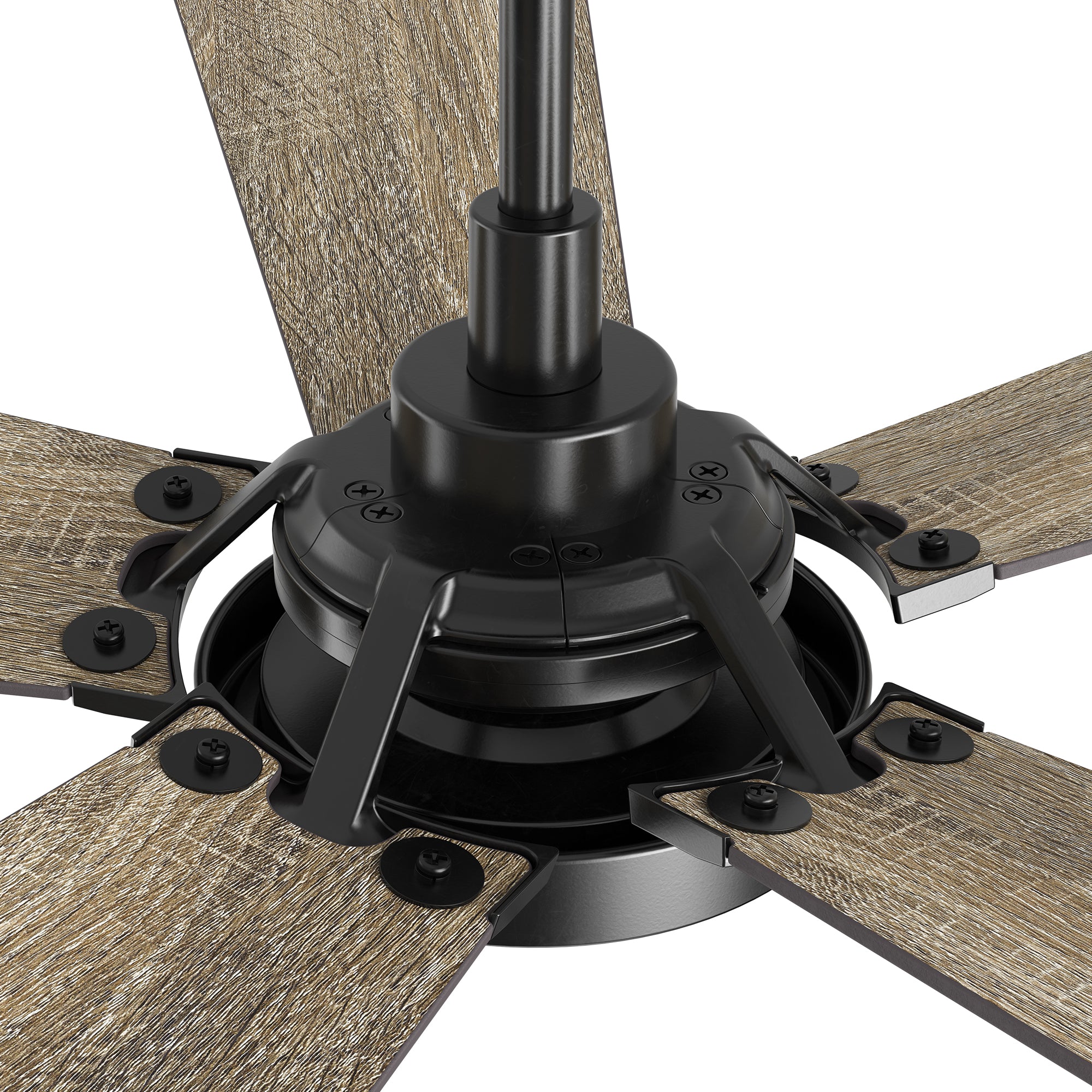 This Wilkes 52'' smart ceiling fan keeps your space cool, bright, and stylish. It is a soft modern masterpiece perfect for your large indoor living spaces. This Wifi smart ceiling fan is a simplicity designing with Black finish, use elegant Plywood blades, Glass shade and has an integrated 4000K LED cool light. The fan features Remote control, Wi-Fi apps, Siri Shortcut and Voice control technology (compatible with Amazon Alexa and Google Home Assistant ) to set fan preferences.#color_wood