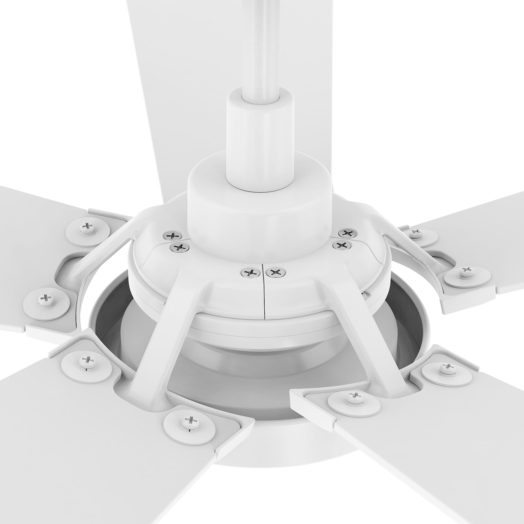 This Wilkes 52'' smart ceiling fan keeps your space cool, bright, and stylish. It is a soft modern masterpiece perfect for your large indoor living spaces. This Wifi smart ceiling fan is a simplicity designing with White finish, use elegant Plywood blades, Glass shade and has an integrated 4000K LED cool light. The fan features Remote control, Wi-Fi apps, Siri Shortcut and Voice control technology (compatible with Amazon Alexa and Google Home Assistant ) to set fan preferences.#color_white