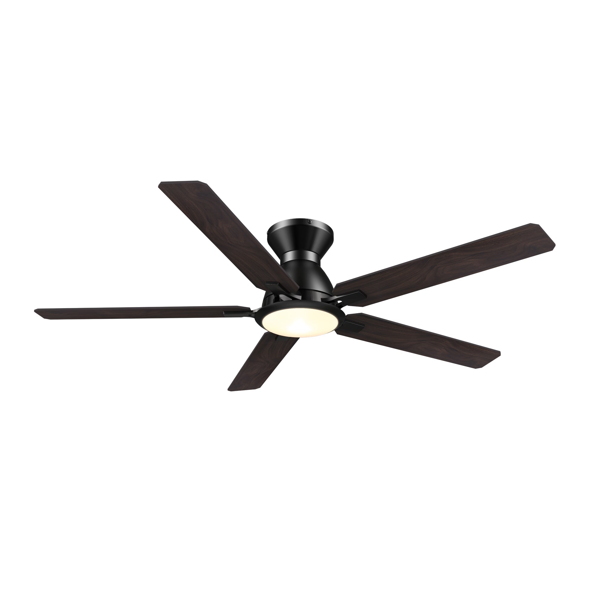 Sophistication, silence, and speed come together to create the revolutionary Byrness 52/60 inches modern ceiling fan. Equipped with the latest motor and lighting technology and designed to meet the latest design trends, the black and gold ceiling fan delivers the perfect amount of comfort and style to any space. Select from the bold black ceiling fan, ideal for eclectic rooms, or the simple white finish to complement any space with minimalist decor. #color_wood