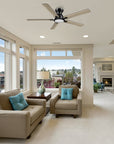 Sophistication, silence, and speed come together to create the revolutionary Byrness 52/60 inches modern ceiling fan. Equipped with the latest motor and lighting technology and designed to meet the latest design trends, the black and gold ceiling fan delivers the perfect amount of comfort and style to any space. Select from the bold black ceiling fan, ideal for eclectic rooms, or the simple white finish to complement any space with minimalist decor. 