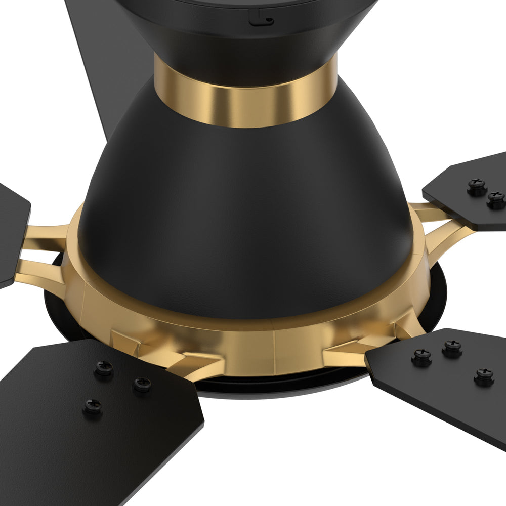 Sophistication, silence, and speed come together to create the revolutionary Byrness 52/60 inches modern ceiling fan. Equipped with the latest motor and lighting technology and designed to meet the latest design trends, the black and gold ceiling fan delivers the perfect amount of comfort and style to any space. Select from the bold black ceiling fan, ideal for eclectic rooms, or the simple white finish to complement any space with minimalist decor. 