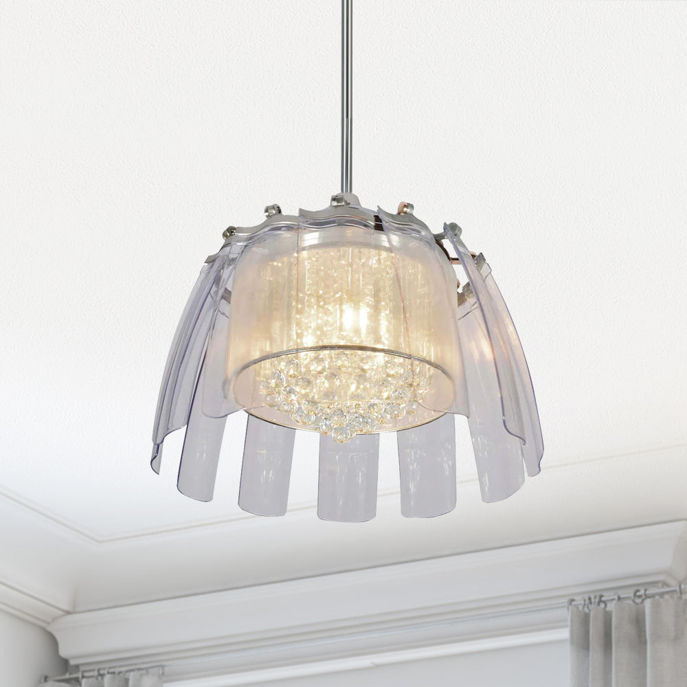 SMART FAN，ALEXA CEILING FAN, WIFI CEILING FAN.BLOSSOM 50"?SMART CRYSTAL CHANDELIER CEILING FAN WITH LED LIGHT 