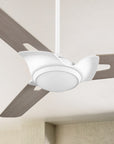 Innovator 56" 3-Blade Smart Ceiling Fan with LED Light Kit & Remote - White/Light Wood