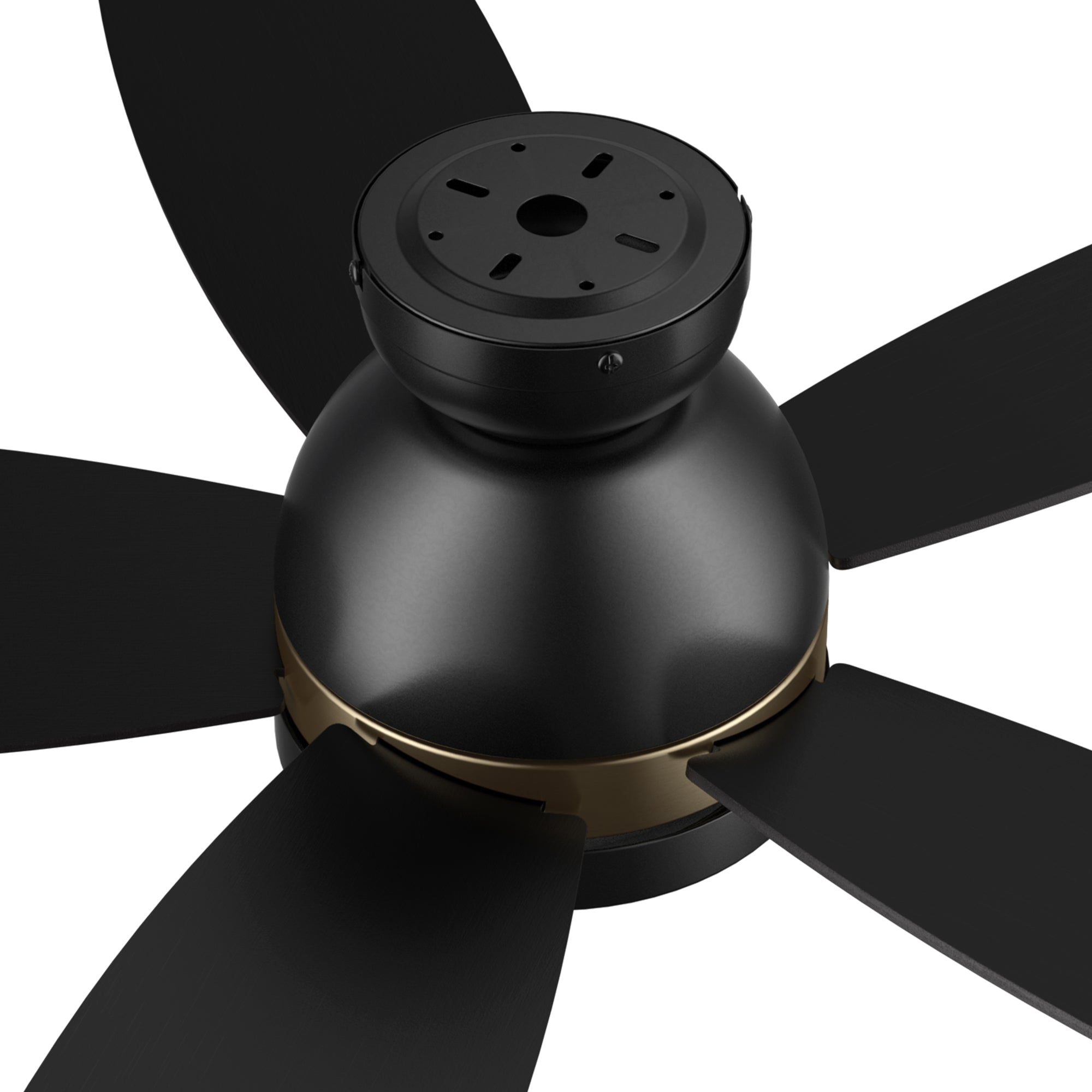 This Povjeta 48 inch ceiling fan keeps your space cool, bright, and stylish. It is a modern masterpiece perfect for your indoor living spaces. This ceiling fan features a sleek Black finish, elegant Plywood blades, and an integrated 4000K LED cool light. The fan also comes with a Remote control to set fan preferences. #color_black