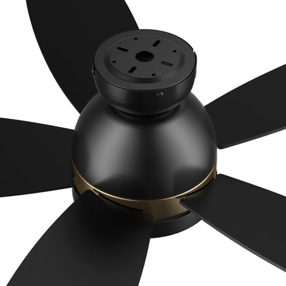 This Povjeta 48 inch ceiling fan keeps your space cool, bright, and stylish. It is a modern masterpiece perfect for your indoor living spaces. This ceiling fan features a sleek Black finish, elegant Plywood blades, and an integrated 4000K LED cool light. The fan also comes with a Remote control to set fan preferences. 