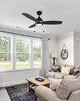 Convenient pull-chain operation for easy fan speed adjustment. Carro Tesoro 52 inch pull chain ceiling fan adds a touch of elegance and optimal air circulation to the living room. 