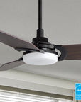 The Smafan Trailblazer 56'' Smart Fan’s sleek and stylish design fits perfectly with any décor trend. With a fully dimmable, and energy-efficient LED kit, whisper-quiet operation