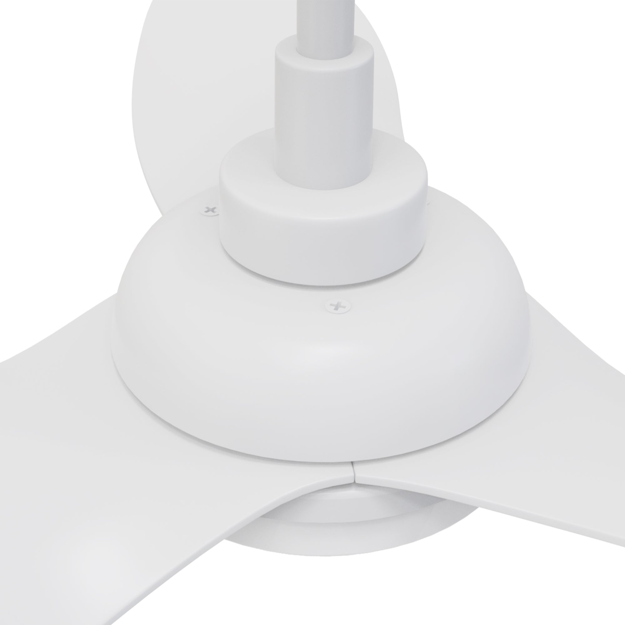 The Smafan 45'' Daisy Smart Ceiling Fan with 3 blades and a 45-inch blade sweep with a swift modern appearance. Its compact size is perfect for smaller bedrooms. It is made of a strong and durable ABS material in an all white finish. The 4k LED light kit is dimmable and can change between bright white and warm soft light temperatures. The fan features Remote control, Wi-Fi apps, Siri Shortcut and Voice control technology (compatible with Amazon Alexa and Google Home Assistant ) to set fan preferences.