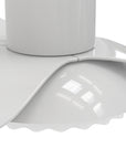  A close-up detail of Smafan Daisy 52 inch flush mount smart ceiling fan with 3 blades and a 52-inch blade sweep has a charming blossoming flower appearance.