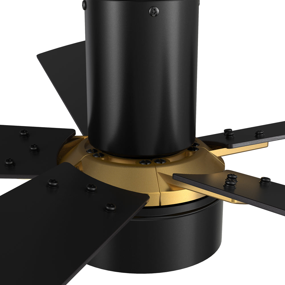 Duluth Outdoor Flush Mount Smart Ceiling Fan with LED Light Remote 52 inch