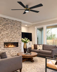 This Duluth 52" smart ceiling fan keeps your space cool, bright, and stylish. It is a soft modern masterpiece perfect for your large indoor living spaces. This Wifi smart ceiling fan is a simplicity designing with Black finish, use elegant Plywood blades and has an integrated 4000K LED cool light. The fan features Remote control, Wi-Fi apps, Siri Shortcut and Voice control technology (compatible with Amazon Alexa and Google Home Assistant ) to set fan preferences.