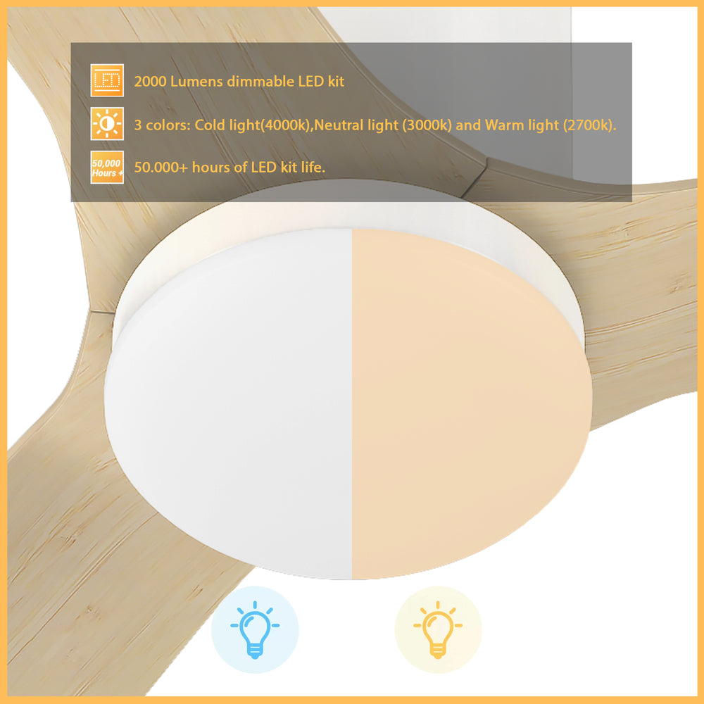 Smafan Elite Smart Ceiling Fan is compatible with Alexa, Siri, Google Assistant, smart app. It will bring a modern touch to your home décor. Elegant, quietness, and energy saving are some of its advantages. Available for outdoor/indoor use. 