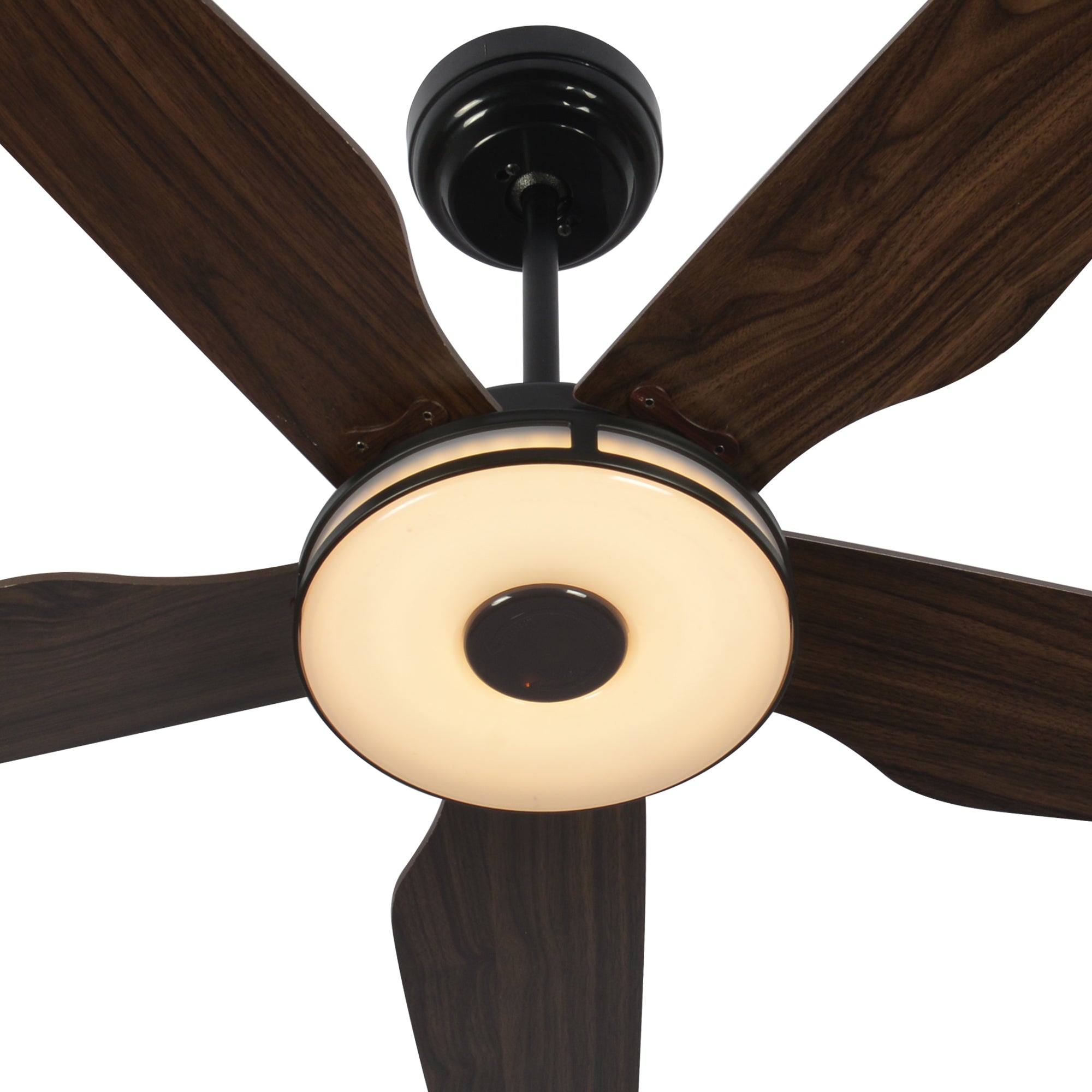 The Smafan Explorer 52&#39;&#39; smart WIFI ceiling fan brings a modern touch to your home décor. Making life simpler is what exactly Explorer does for you. With dimmable integrated LED, 10-speed whisper-quiet DC motor, Alexa, Google&amp;nbsp;Assistant, Siri enabled. Easy install.