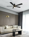 This Harlem 52" smart ceiling fan keeps your space cool, bright, and stylish. It is a soft modern masterpiece perfect for your large indoor living spaces. This Wifi smart ceiling fan is a simplicity designing with Black finish, use elegant Plywood blades and has an integrated 4000K LED cool light. The fan features Remote control, Wi-Fi apps, Siri Shortcut and Voice control technology (compatible with Amazon Alexa and Google Home Assistant ) to set fan preferences.