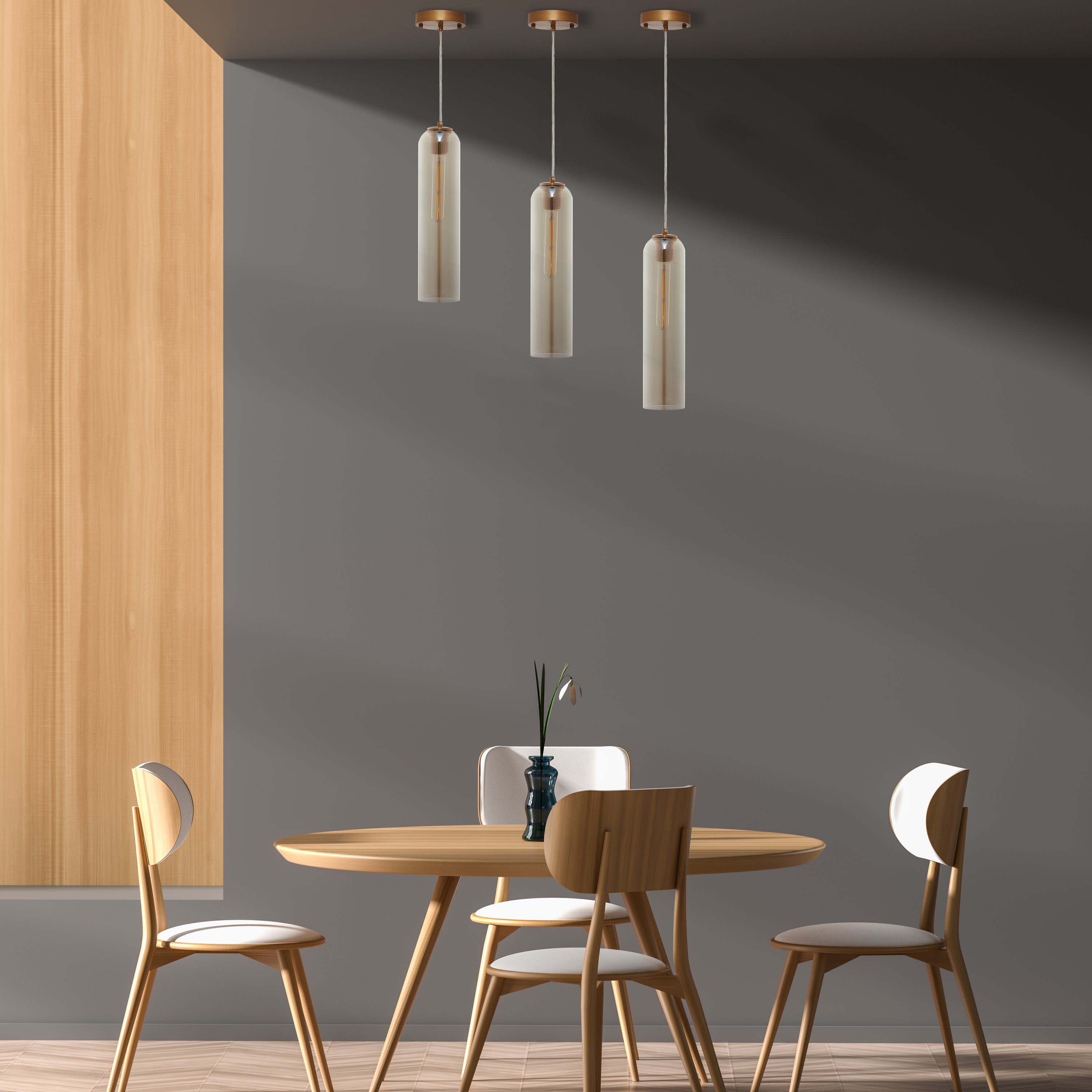 Hydra Pendant Light Collection features a 1-light pendant with a stunning design statement. Because of its thin width, it’s perfect for illuminating a compact entryway or lining a few up above the kitchen island to case a warm glow over morning meals. It looks incredible mounted in a series in the kitchen or hallway, or as an accent piece in the living room or bedroom to complement and brighten up your décor. 