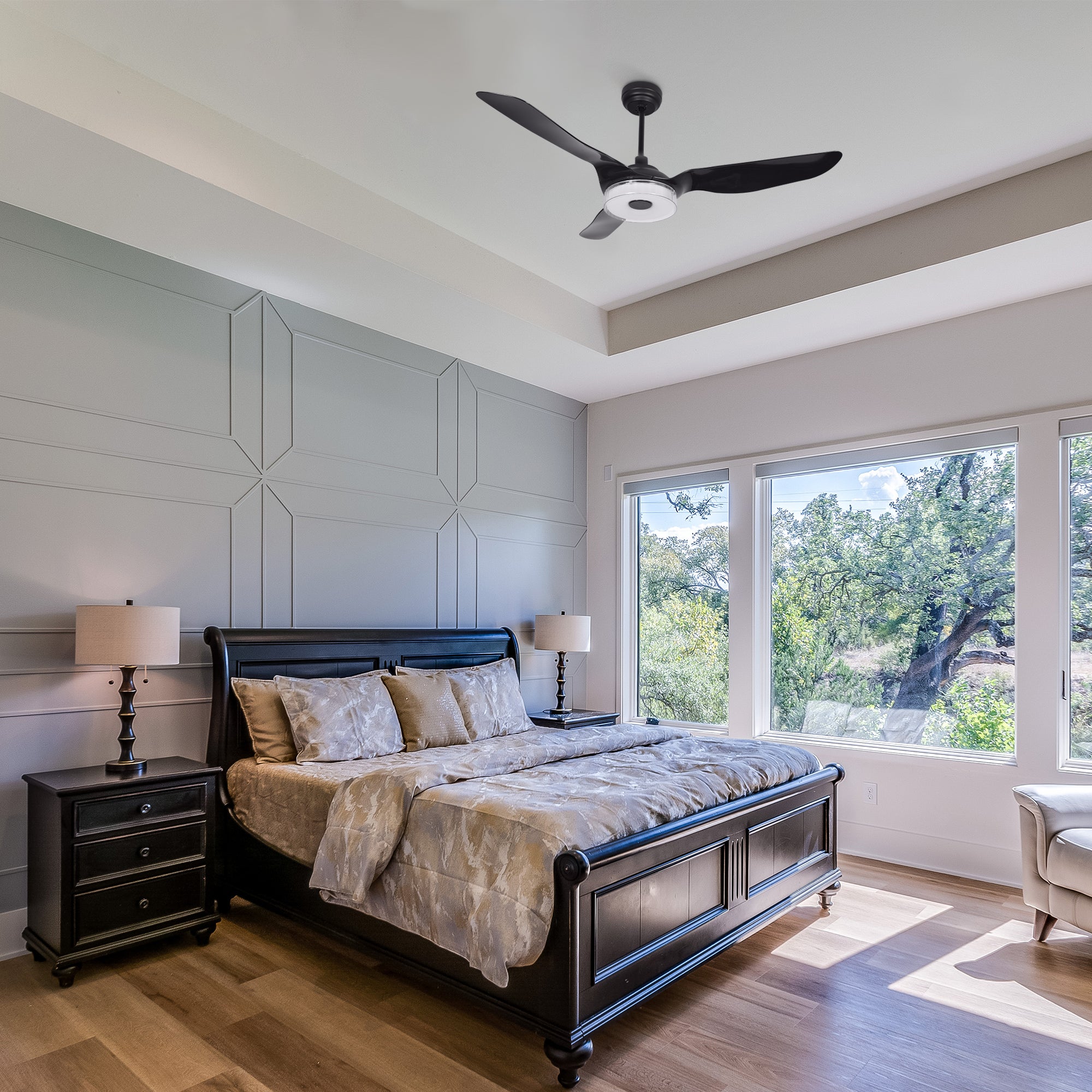 The Smafan 52&#39;&#39; Icebreaker smart fan delivers high and energy-efficient airflow in a sleek design. With dimmable integrated LED, 10-Speed whisper-quiet DC motor, available remote, phone app, and voice integration control, and airfoils in classic white or black or clear, Icebreaker helps you enjoy your better