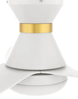 The Joliet Smart Ceiling Fan with 3 blades and a 45-inch blade sweep with a swift modern appearance. Its compact size is perfect for smaller bedrooms. It is made of a strong and durable ABS material in an all White finish. The 4000k LED light kit is dimmable and can change between bright white and warm soft light temperatures. The fan features Remote control, Wi-Fi apps, Siri Shortcut and Voice control technology (compatible with Amazon Alexa and Google Home Assistant ) to set fan preferences.
