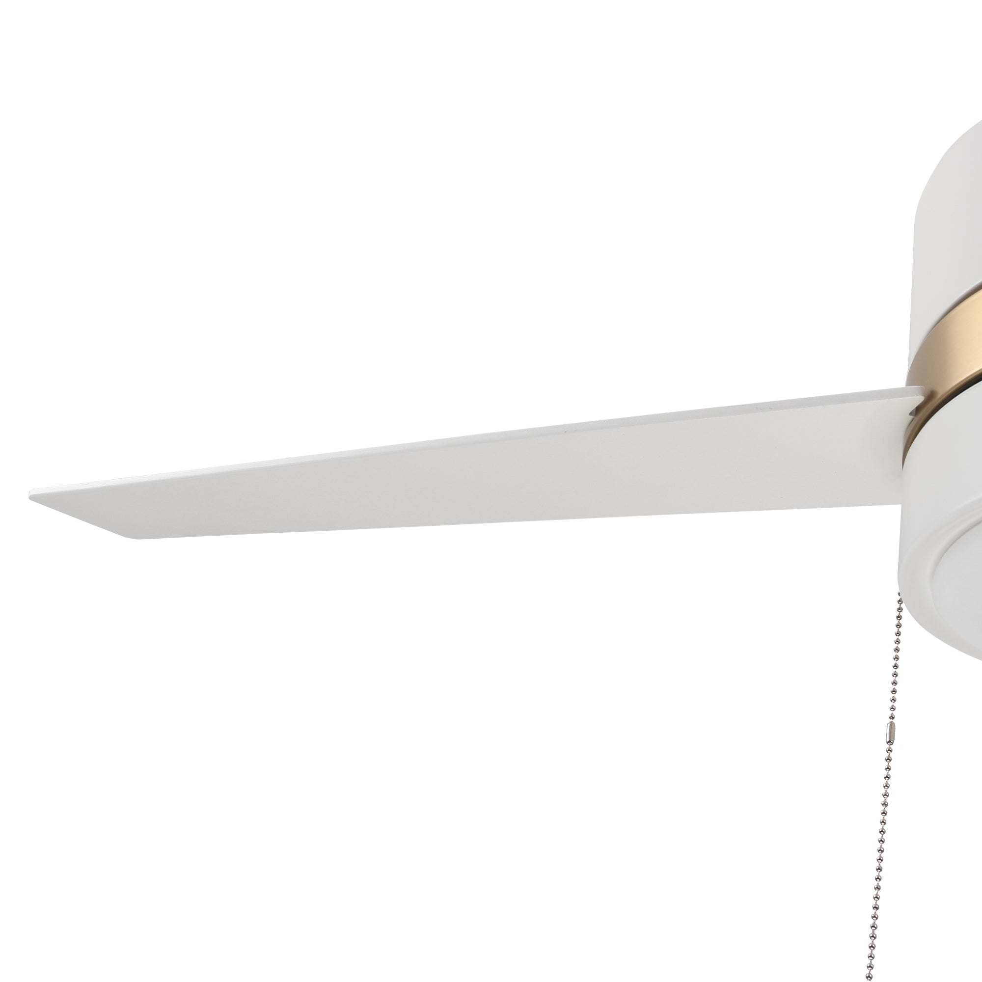 Pristine white exterior, elegant plywood blades, charming LED light cover come together to create the subtle yet refined Marais 52” Ceiling Fan. #color_white