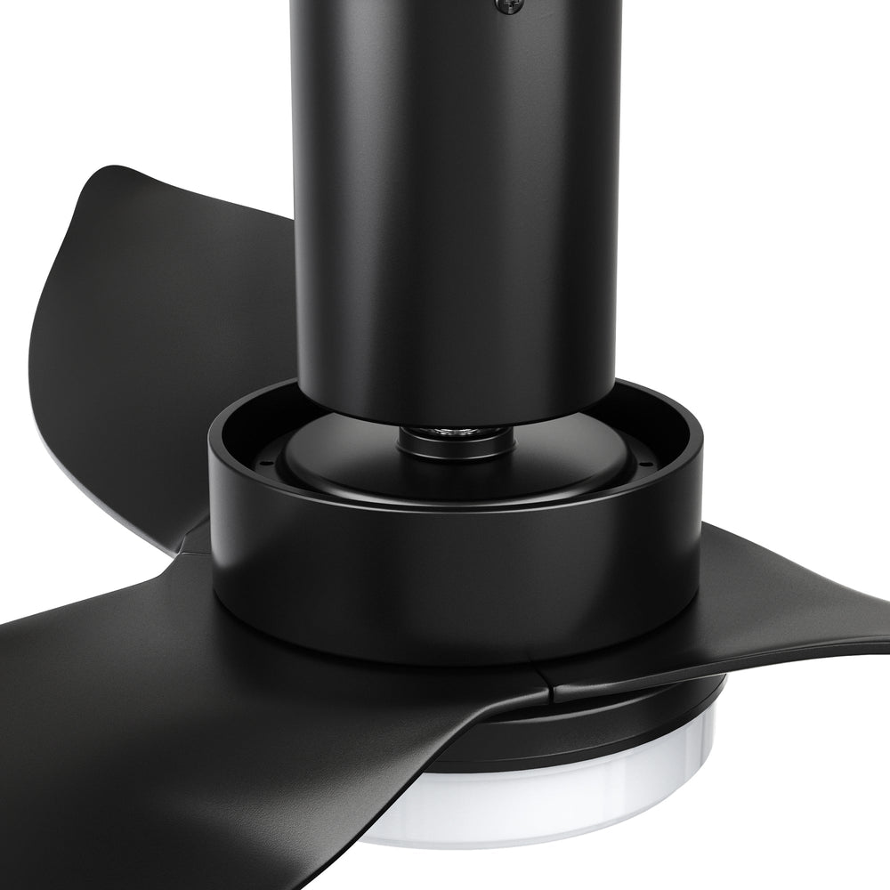 No space is too small for the Nefyn 36/45 inches flush mount ceiling fan! Designed with a compact exterior, a flush mount, an advanced DC motor, and luminous LED lighting. The Nefyn remote control ceiling fan is available in a black or white finish to contrast elegantly or blend seamlessly into the decor of your preference. 