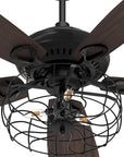 This Smafan Norden 52 inch  Industrial Vintage ceiling fan keeps your space cool, bright, and stylish. It is a soft modern masterpiece perfect for your large indoor living spaces. This modern ceiling fan is a simplicity designing with black finish, use elegant Plywood blades and compatible with LED bulb(Not included). The 10-speed ceiling fan features remote control.