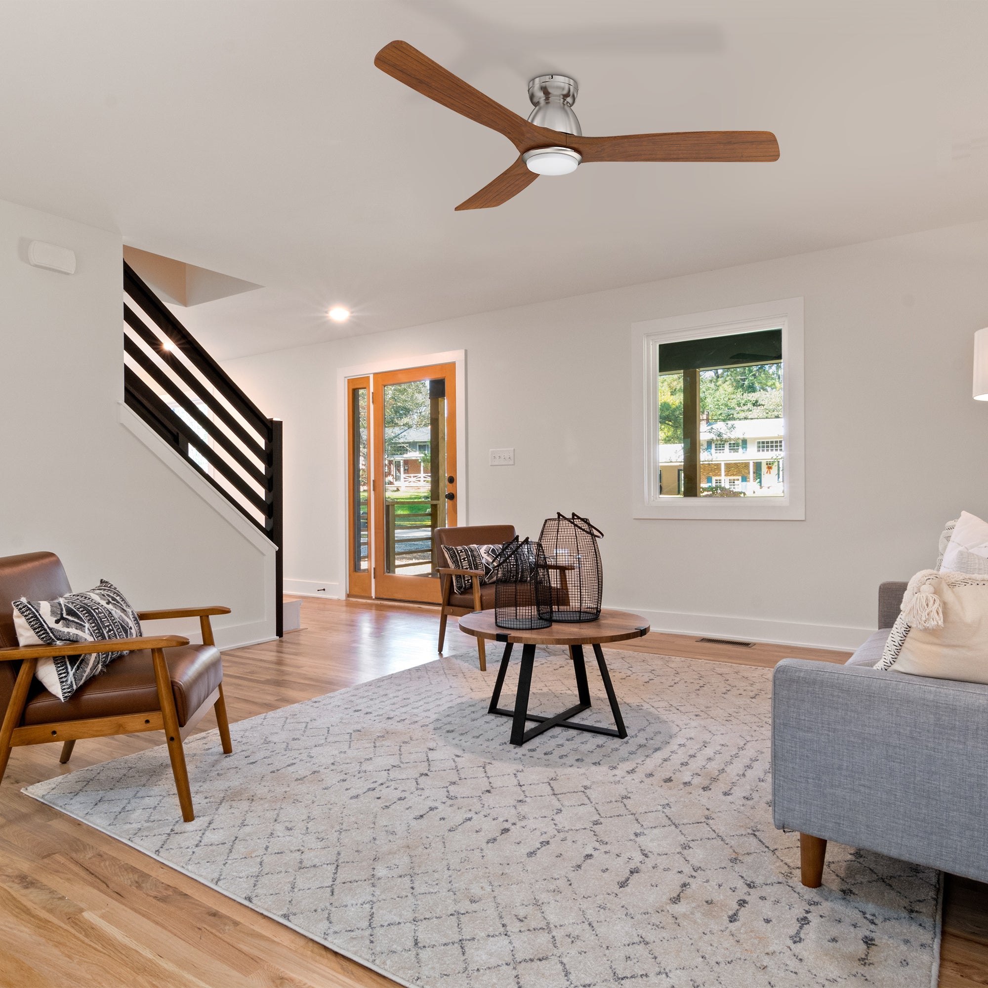 Advanced Control Options: Control the Oswego anywhere and at any time using the included remote control, smartphone control when connected via the Carro Home App, and voice control when connected to Alexa, Google Assistant, and Siri Shortcuts. Smart Features: Created to simplify your life, the Oswego also offers smart scheduling and timer features so you can have your fan automatically switch off after 1 – 8 hours and activate automatically at precise times.
