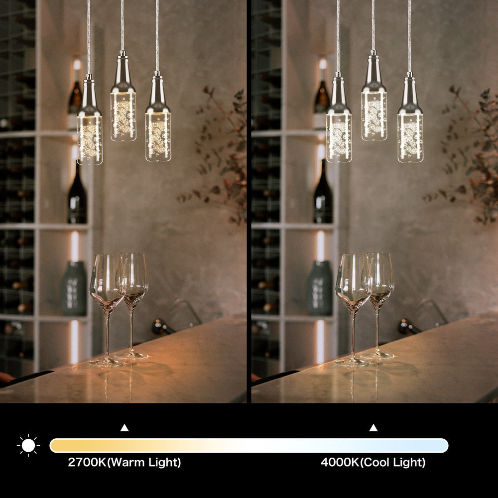 Leave the boring lighting in the past and set the tone for any occasion using the Carro Home Paton 3-Pendant Light. Designed with RGB LED, Smart technology, and modern control options, the Paton is a fun way to add style and brightness to any space in your home. Created with a trendy 3-Pendant configuration in transparent and silver, the Paton is great for open indoor areas, such as living rooms, dining rooms, and modern home offices. 