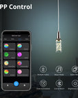 The pendant light features Wi-Fi apps, Siri Shortcut and Voice control technology (compatible with Amazon Alexa and Google Home Assistant) to set the pendant light dimmable and RGB multicolor. This pendant light can satisfy not only the various color lighting effect settings, but also the more dim color variations that slowly change. The light colors are vivid and bright and dimmable.