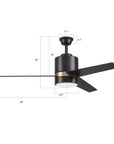 The Smafan Ranger 52'' smart ceiling fan collection is a perfect balance of high-performance and modern design. Ranger Smart Ceiling Fan blends elegantly into its surroundings while providing a cooling effect and strong airflow that large indoor living spaces need. Ranger’s energy-efficient LED light kit has 3000 lumens and lasts over 50000+ hours and its warm soft white light creates an inviting space.  
