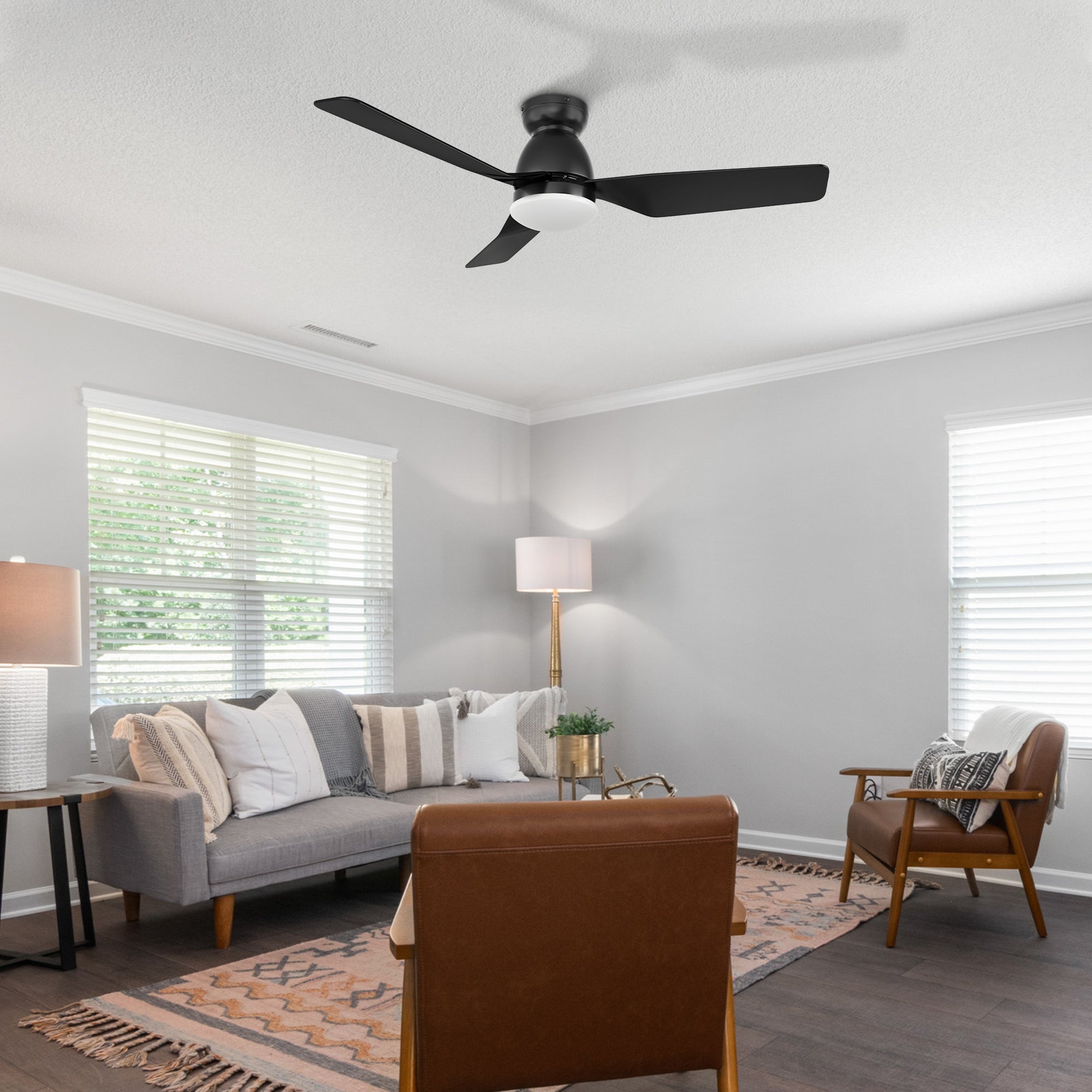 Advanced Smart Functions: The Sonoma helps you automate your home’s cooling and lighting for effortless living with smart features, like a schedule, timer, Sleep mode, and Nature mode. Convenient Control Options: Select your preferred method of controlling the Sonoma; use the remote control, voice control (when linked to Siri Shortcuts, Google Assistant, or Amazon Alexa), or smartphone control (when connected to the Carro Home App) to adjust your fan settings. 