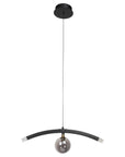 Smafan Smoky Gray Glass Shade Creative LED Pendant Light features beautiful smoky gray glass shade.Bring a touch of glamour to your space with this one-of-a-kind pendant.This one-light glass pendant light is a dramatic addition to any room,elevate your living area with the beautiful artistry of this pendant.Crafted with one smoky gray galss shade,it shows the art and the beauty of simpleness.Smoky gray glass gives people a sense of romance and mystery.