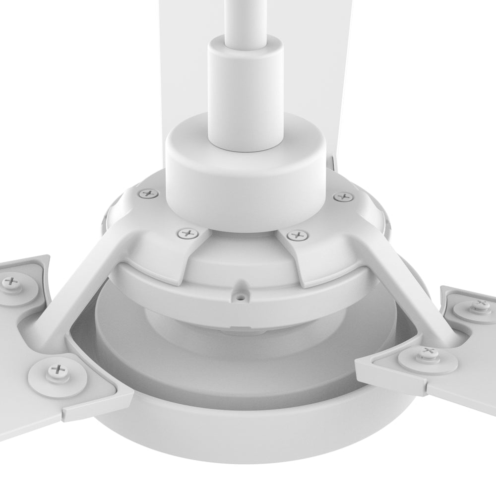 This smart ceiling fan is a simplicity designing with White finish, use elegant Plywood blades, Glass shade and has an integrated 4000K LED daylight. The fan features Remote control, Wi-Fi apps, Siri Shortcut and Voice control technology (compatible with Amazon Alexa and Google Home Assistant ) to set fan preferences.