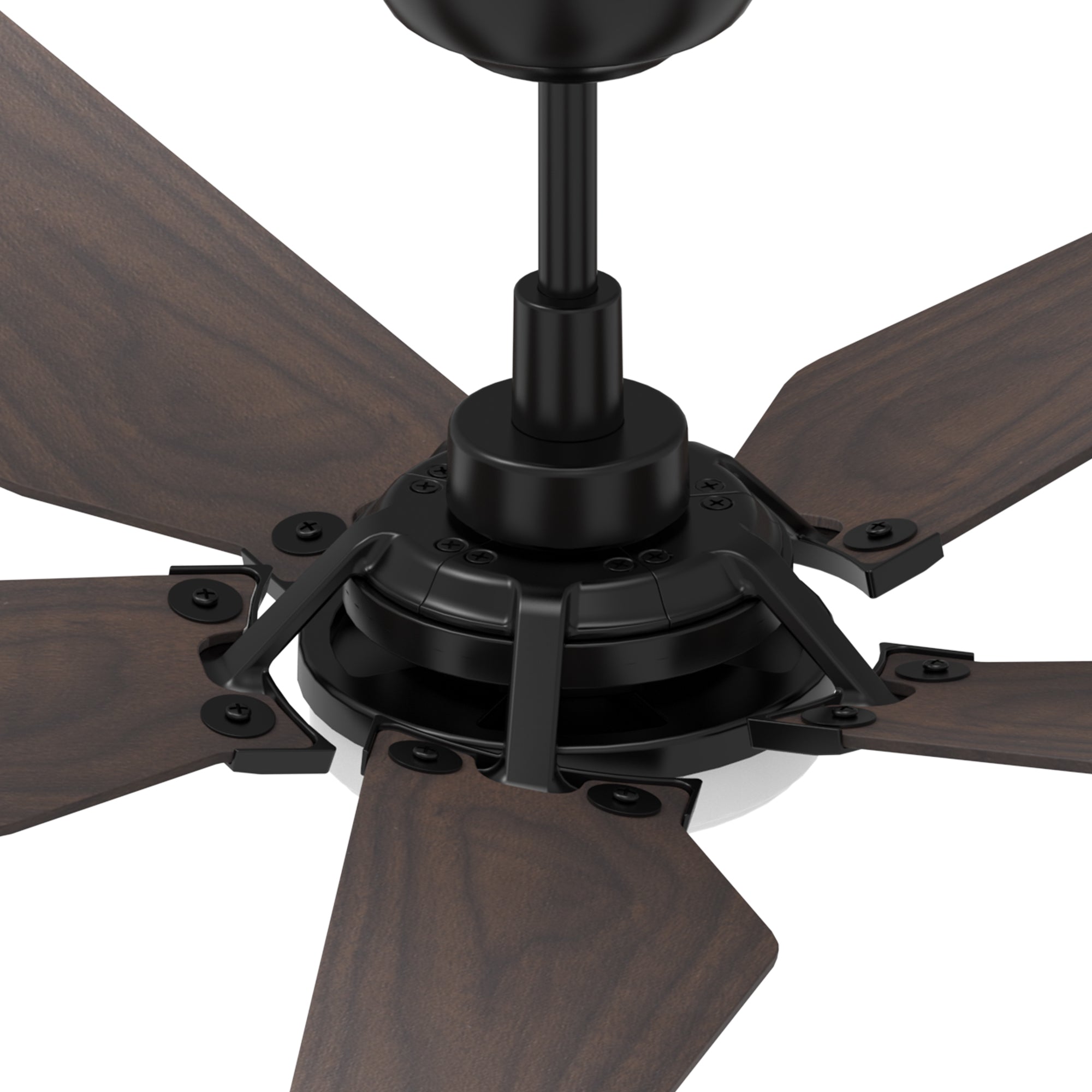 The Smafan Voyager 52'' smart ceiling fan keeps your space cool, bright, and stylish. It is a soft modern masterpiece perfect for your large indoor living spaces. This Wifi smart ceiling fan is a simplicity designing with elegant Plywood blades, Glass shade and has an integrated 4000K LED daylight. The fan features Remote control, Wi-Fi apps, Siri Shortcut and Voice control technology (compatible with Amazon Alexa and Google Home Assistant ) to set fan preferences.#color_dark-wood